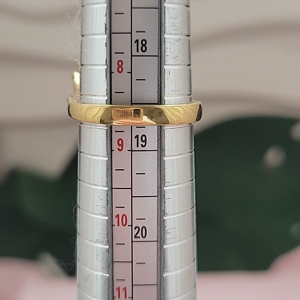 ✨️STUNNING✨️14k.ep.Gold and Saphire Gemstone Ring - Picture 4 of 5